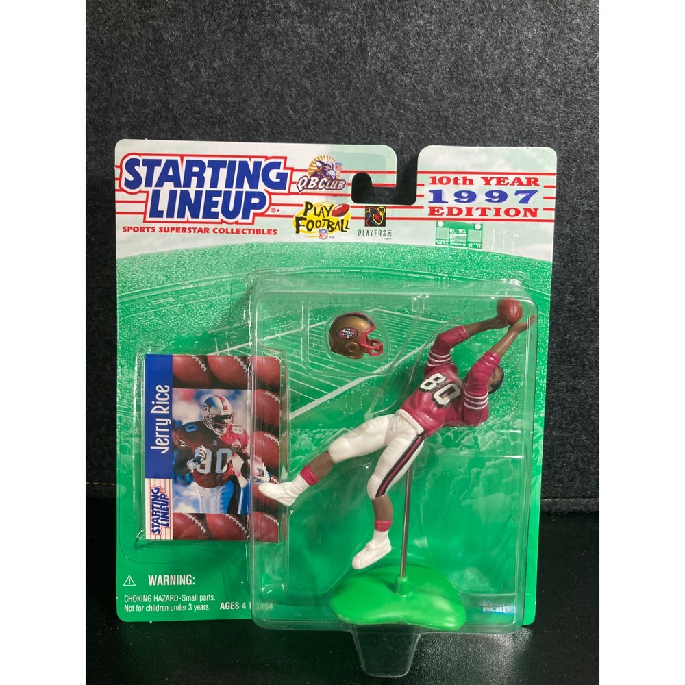 1997 Starting Lineup Jerry Rice San Francisco 49ers 10th Year Edition Kenner New